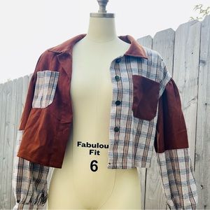 Plaid Patchwork Top 🕶️✨